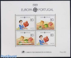 Portugal 1989 Europa, Children Games S/s, Mint NH, History - Various - Europa (cept) - Toys & Children's Games - Neufs