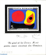 Romania 1970 Miro Painting S/s, Mint NH - Nuevos
