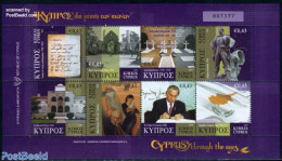 Cyprus 2010 Cyprus Through The Ages 8v M/s, Mint NH, History - Nature - Flags - History - Horses - Art - Sculpture - Nuovi