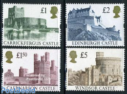 Great Britain 1992 Definitives, Castles 4v, Mint NH, Art - Castles & Fortifications - Andere & Zonder Classificatie