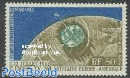 French Antarctic Territory 1962 Telstar 1v, Mint NH, Transport - Space Exploration - Ongebruikt