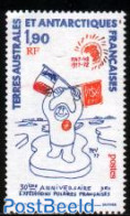 French Antarctic Territory 1977 French Polar Expedition 1v, Mint NH, Science - The Arctic & Antarctica - Nuovi