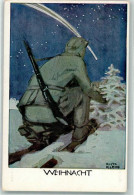 10676211 - Soldat Auf Ski  Weihnachten  Bayr. Kriegsinvaliden Fuersorge Sign. Rich. Klein - Expositions