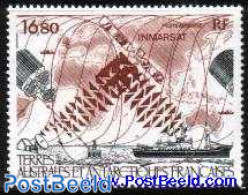 French Antarctic Territory 1987 Inmarsat 1v, Mint NH, Science - Transport - Telecommunication - Ships And Boats - Spac.. - Nuovi