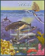Grenada Grenadines 2002 Whales 6v M/s /Sperm Whale, Mint NH, Nature - Transport - Fish - Sea Mammals - Ships And Boats - Fische