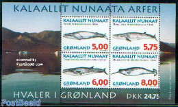 Greenland 1997 Whales S/s, Mint NH, Nature - Sea Mammals - Nuovi