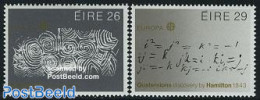 Ireland 1983 Europa 2v, Mint NH, History - Europa (cept) - Art - Handwriting And Autographs - Unused Stamps
