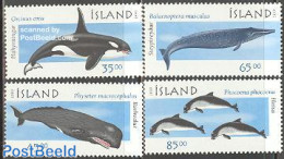 Iceland 1999 Whales 4v, Mint NH, Nature - Sea Mammals - Nuevos