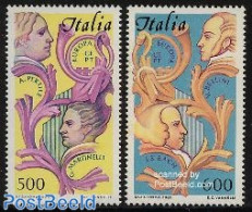 Italy 1985 Europa, Music Year 2v, Mint NH, History - Performance Art - Europa (cept) - Music - Sonstige & Ohne Zuordnung