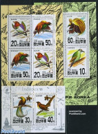 Korea, North 1993 Indopex, Birds 3 M/s, Mint NH, Nature - Birds - Corea Del Nord