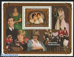 Korea, North 1982 Diana Wedding Anniversary S/s, Mint NH, History - Charles & Diana - Kings & Queens (Royalty) - Royalties, Royals