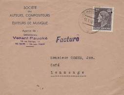 Luxembourg - Luxemburg - Lettre  1958  Adressé Au Monsieur Comes Jos , Café , Lennange - Ungebraucht