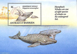 Antigua & Barbuda 1993 Humpback Whale S/s, Mint NH, Nature - Animals (others & Mixed) - Sea Mammals - Antigua Et Barbuda (1981-...)