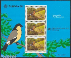 Azores 1986 Europa, Environment, Bird S/s, Mint NH, History - Nature - Europa (cept) - Birds - Environment - Environment & Climate Protection