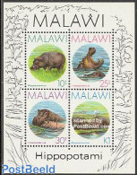 Malawi 1987 Hippotamus Amphibius S/s, Mint NH, Nature - Animals (others & Mixed) - Hippopotamus - Malawi (1964-...)