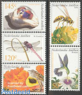 Netherlands Antilles 2002 Flora And Fauna 5v, Mint NH, Nature - Animals (others & Mixed) - Birds - Flowers & Plants - .. - Marine Life