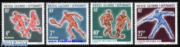 New Caledonia 1963 Suva Games 4v, Mint NH, Sport - Football - Sport (other And Mixed) - Tennis - Unused Stamps