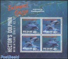 New Zealand 1991 Health, Dolphins S/s, Mint NH, Health - Nature - Health - Sea Mammals - Unused Stamps