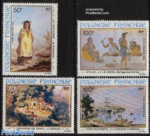 French Polynesia 1982 19th Century Paintings 4v, Mint NH, Transport - Ships And Boats - Art - Paintings - Ongebruikt