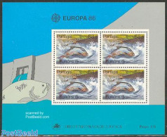 Portugal 1986 Europa, Fish S/s, Mint NH, History - Nature - Europa (cept) - Environment - Fish - Ongebruikt
