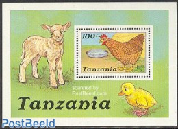 Tanzania 1988 Domestic Animals S/s, Mint NH, Nature - Animals (others & Mixed) - Poultry - Tanzanie (1964-...)