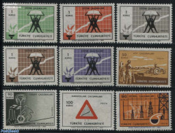Türkiye 1969 Development 9v, Mint NH, Science - Various - Education - Mining - Agriculture - Other & Unclassified
