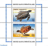 Türkiye 1989 Sea Turtles S/s, Mint NH, Nature - Reptiles - Turtles - Andere & Zonder Classificatie