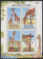 Kenia 1989 WWF, Giraffes S/s, Mint NH, Nature - Animals (others & Mixed) - Other & Unclassified