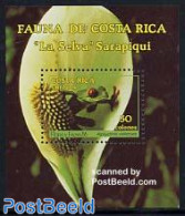 Costa Rica 1986 Redeye Frog S/s, Mint NH, Nature - Animals (others & Mixed) - Flowers & Plants - Frogs & Toads - Repti.. - Costa Rica