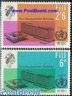 Fiji 1966 W.H.O. Building 2v, Mint NH, Health - Health - Autres & Non Classés