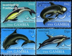 Gambia 2009 Whales & Dolphins 4v, Mint NH, Nature - Sea Mammals - Gambie (...-1964)