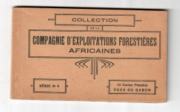 Gabon - Compagnie D'Exploitations Forestières (C.E.F.A.) - Série N°9 - Carnet De 12 Cartes Postales - Ed. C.E.F.A. - Gabón
