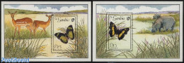 Gambia 1989 Butterflies 2 S/s, Mint NH, Nature - Butterflies - Gambie (...-1964)