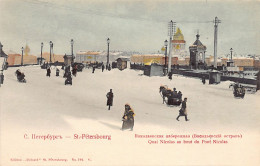 Russia - SAINT PETERSBURG - Nicholas Quay And Nicholas Bridge Under The Snow - Publ. Richard 192 - Rusia