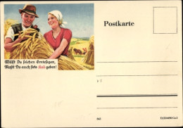 Reklame CPA Willst Du Solchen Erntesegen Musst Du Auch Stets Kali Geben, Bauern Bei Der Getreideernte - Publicité