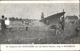 CPA Flugpionier Jan Olieslagers, Bleriot Flugzeug, Flug Nach Rotterdam - Autres & Non Classés