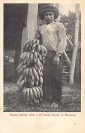 Nicaragua - Sumu Indian With A 10 Hand Bunch Of Bananas - Publ. Stern And Schiele. - Nicaragua