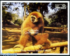 Grenada Grenadines 1993 Bangkok 93 S/s, Mint NH, Nature - Monkeys - Grenada (1974-...)