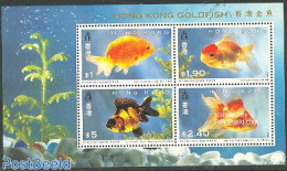 Hong Kong 1993 Goldfish S/s, Mint NH, Nature - Fish - Ungebraucht