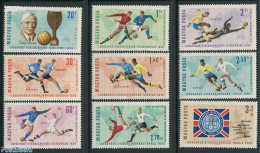 Hungary 1966 World Cup Football England 9v, Mint NH, Sport - Various - Football - Sport (other And Mixed) - Maps - Unused Stamps