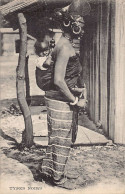 Guinée Conakry - Types Noirs - Femme Foula Transportant Son Enfant - Ed. Inconnu  - Guinee