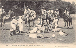 Algérie - Le Village Africain (Expo De 1907) - L'attaque Du Courrier Par Les Touaregs - Ed. LL - B.L. 107 - Uomini