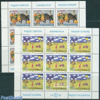 Yugoslavia 1985 European Joy 2 M/ss, Mint NH, History - Various - Europa Hang-on Issues - Mills (Wind & Water) - Art -.. - Unused Stamps