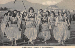 ALBANIA - Tirana - Vajzat E Shkolles Ne Kostumin Kombtare (School Girlls). - Albanië