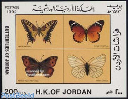 Jordan 1992 Butterflies S/s, Mint NH, Nature - Butterflies - Jordania