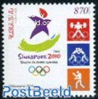 Armenia 2010 Youth Olympic Singapore 1v, Mint NH, Sport - Olympic Games - Weightlifting - Weightlifting
