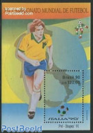 Brazil 1990 World Cup Football S/s, Mint NH, Sport - Football - Unused Stamps