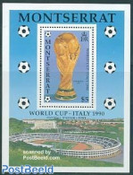 Montserrat 1990 World Cup Football S/s, Mint NH, Sport - Football - Other & Unclassified