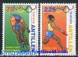 Netherlands Antilles 2000 Sydney Olympic Games 2v, Mint NH, Sport - Athletics - Cycling - Olympic Games - Atletica