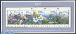 New Zealand 1990 New Zealand 90, Orchids S/s, Mint NH, Nature - Flowers & Plants - Orchids - Philately - Unused Stamps